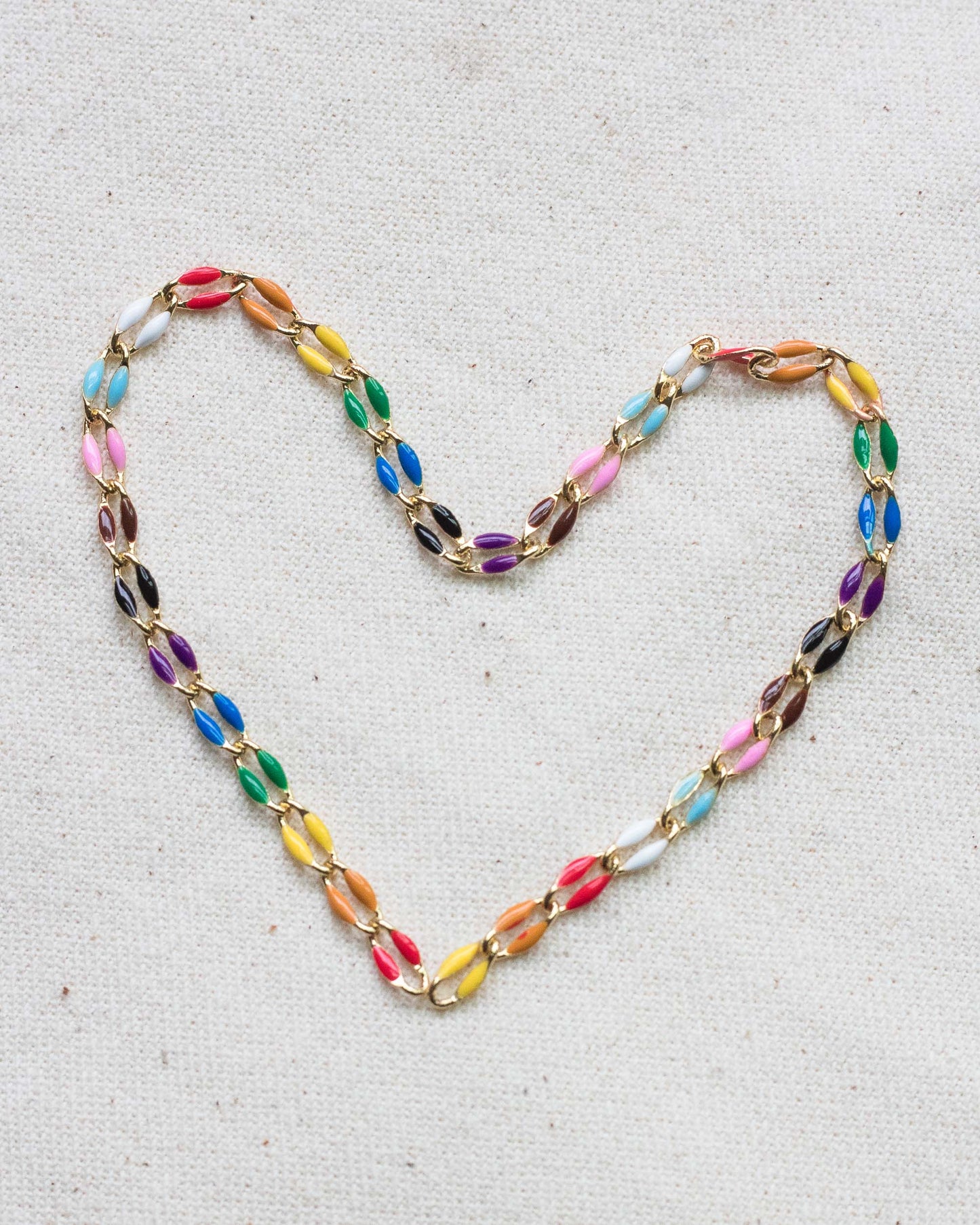 Rainbow Enamel Chain, GP106