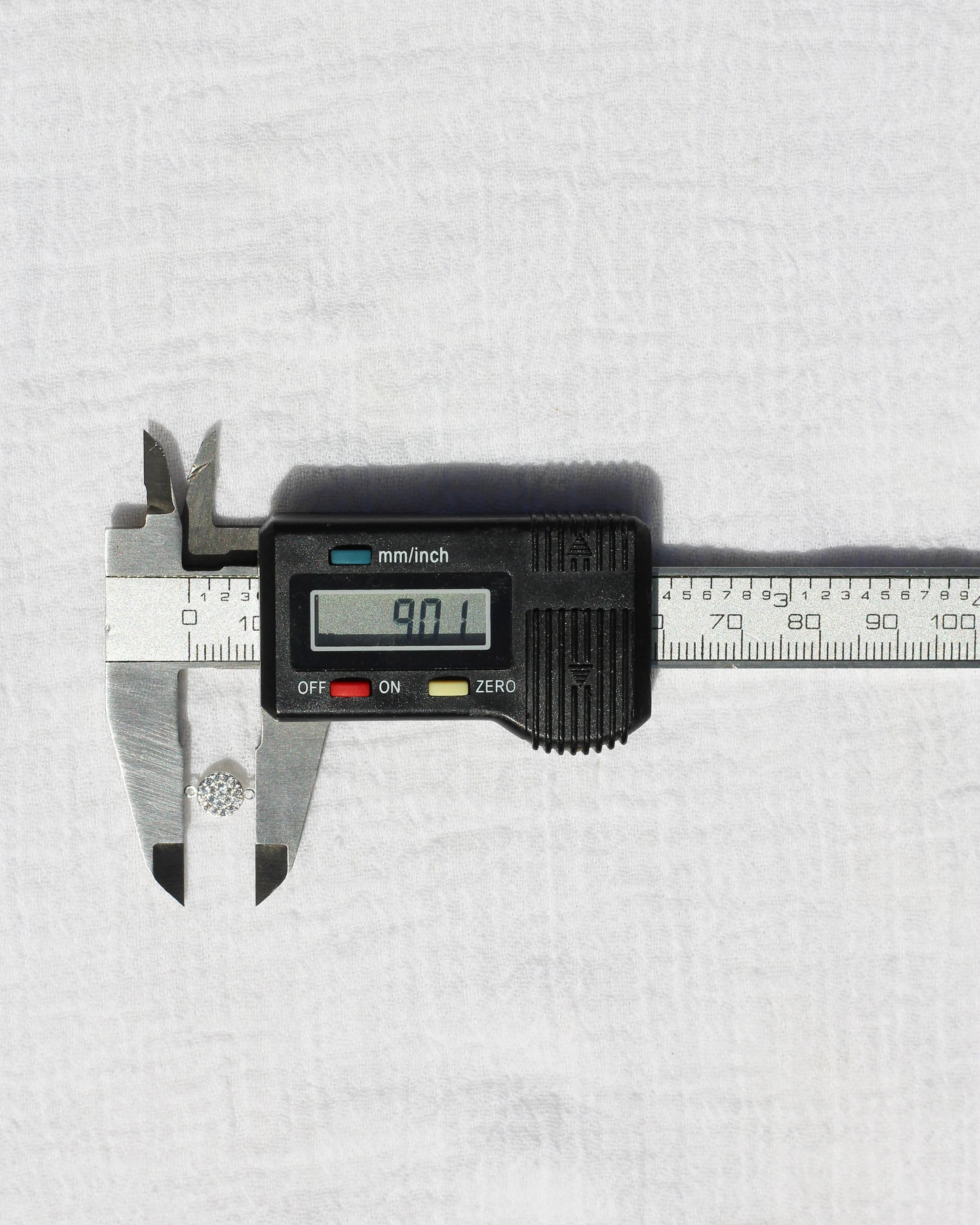 Pave CZ Tiny Disc Connector, CN170