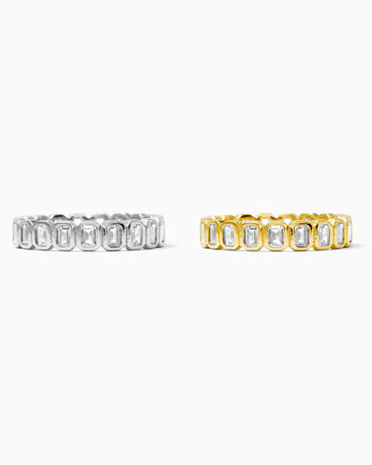 Emerald Cut Stacking Ring, R51