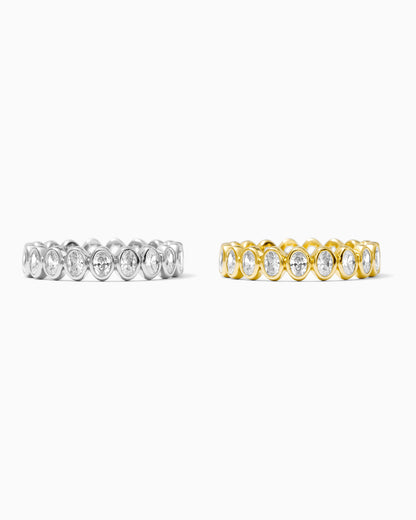 Oval Bar Full Stacking Ring, R52