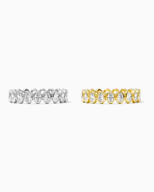 Oval Bar Full Stacking Ring, R52