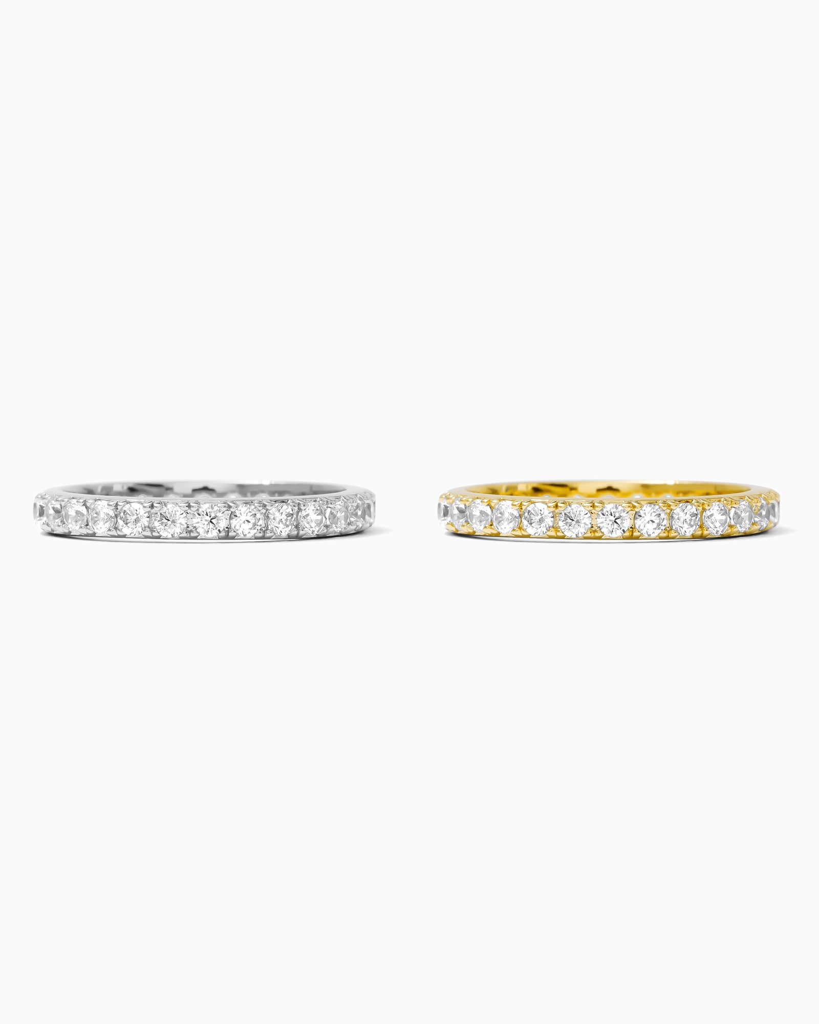 Cubic Zirconia Stacking Band Ring, R53