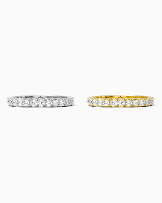 Cubic Zirconia Stacking Band Ring, R53