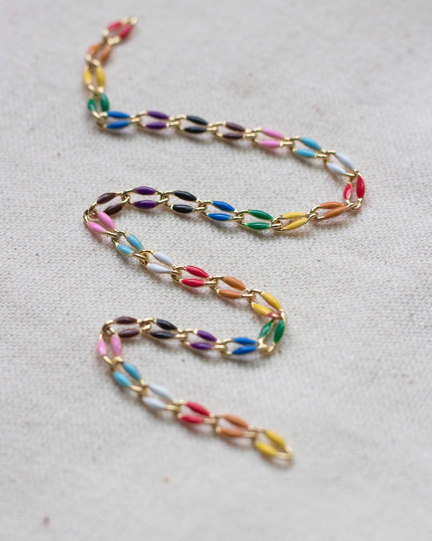 Rainbow Enamel Chain, GP106