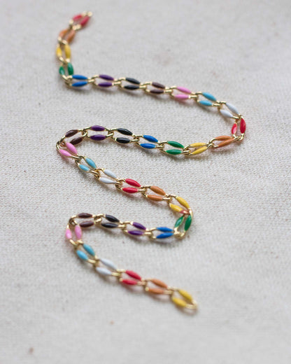 Rainbow Enamel Chain, GP106