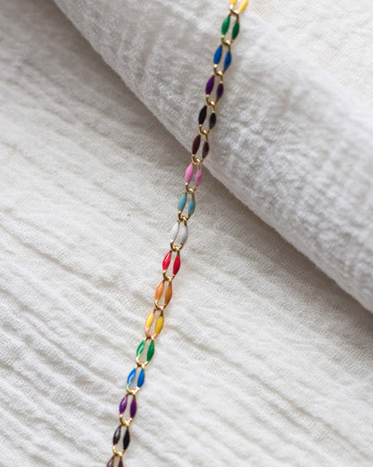 Rainbow Enamel Chain, GP106
