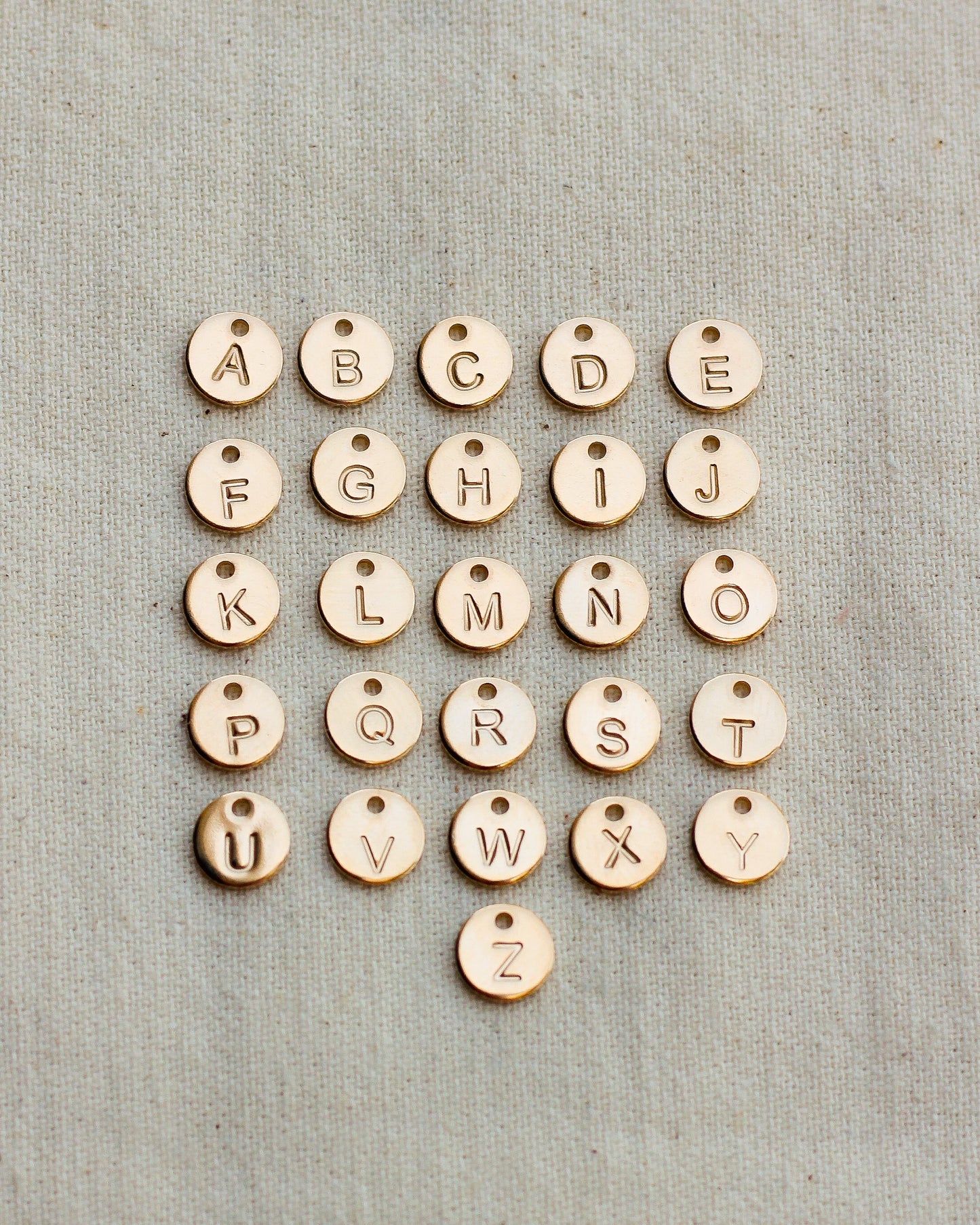 6.3mm A-Z Disc Charm, CH05