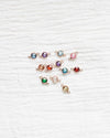 4mm Double Sided Checkerboard Birthstone Connector. CN27
