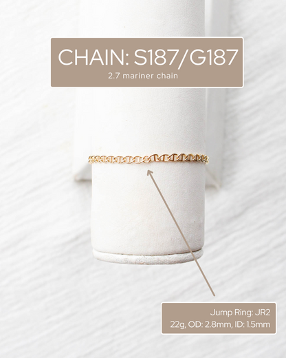 2.7mm Mariner Chain, S187, G187