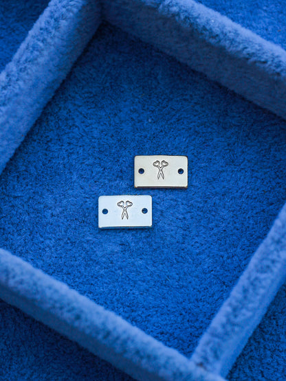Scissors With Hearts Mini Bar Connector, SCN508