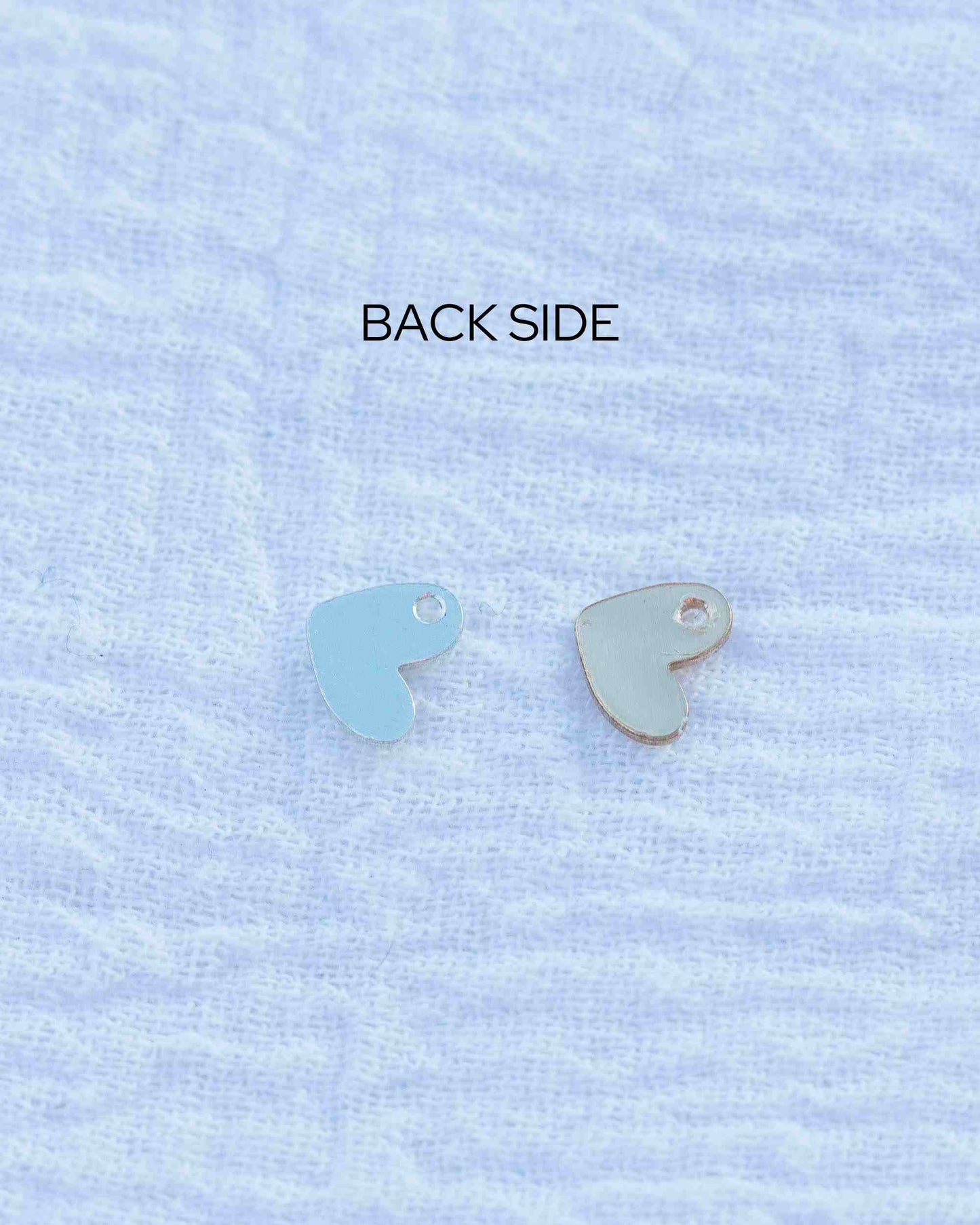 6x7mm Heart Blank with One hole, B26