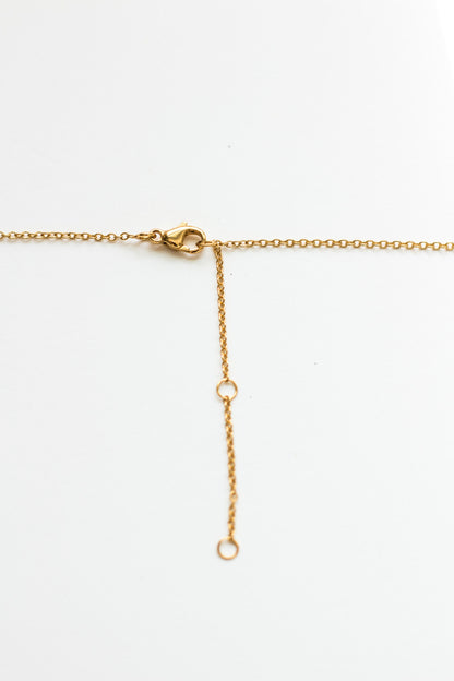 White CZ Bezel Necklace, N7