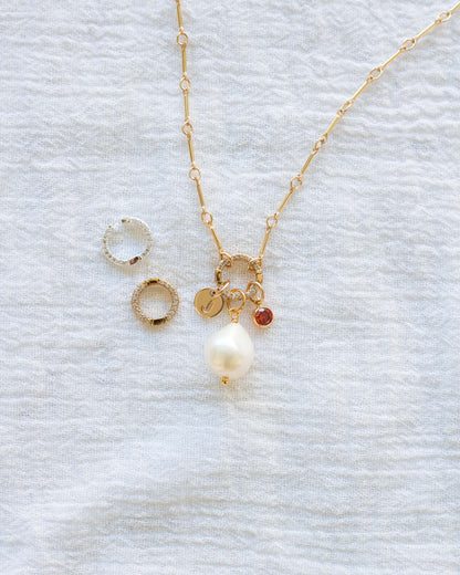 Freshwater Baroque Shape Pearl Charm, CH39