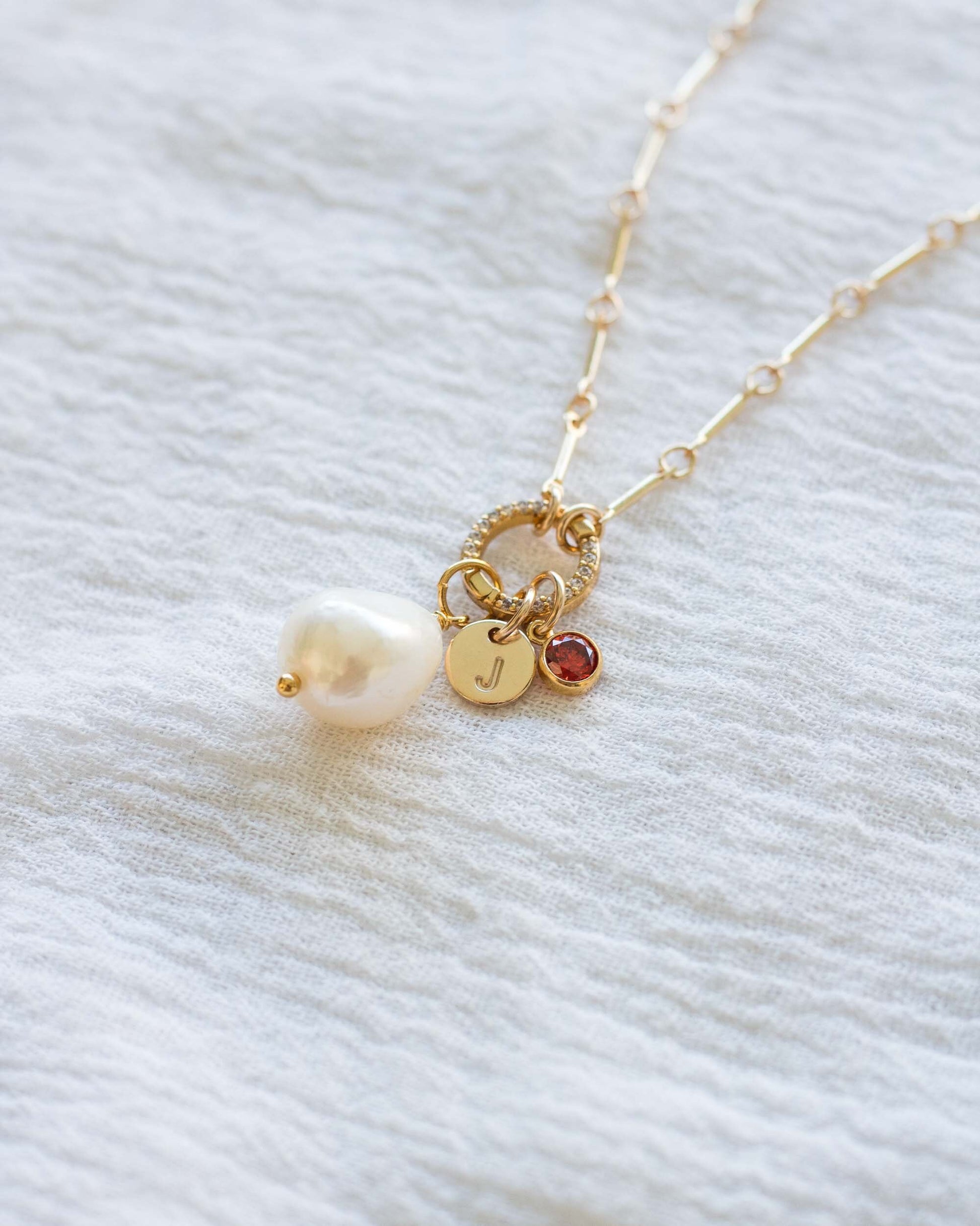 Freshwater Baroque Shape Pearl Charm, CH39