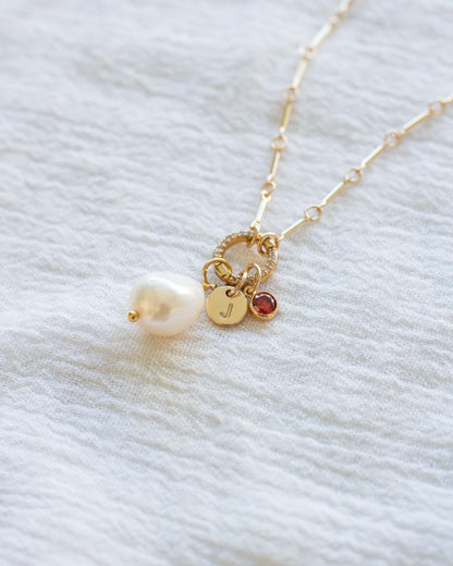 Freshwater Baroque Shape Pearl Charm, CH39