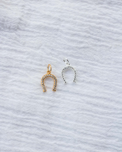 CZ Horseshoe Charm, CH59