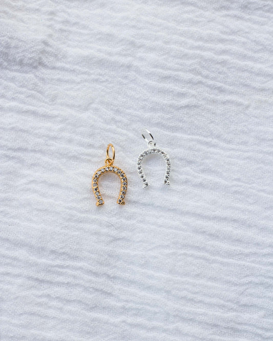CZ Horseshoe Charm, CH59
