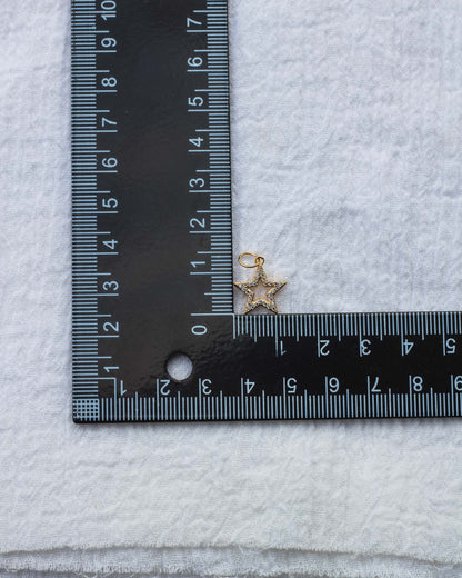CZ Open Star Charm, CH60