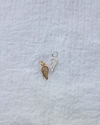 CZ Angel Wing Charm, CH61