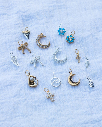 Pearl Cross Charm, CH74