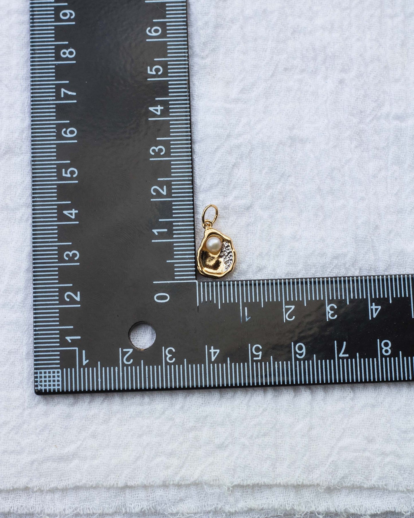 Oyster with Freshwater Pearl Charm, CH67