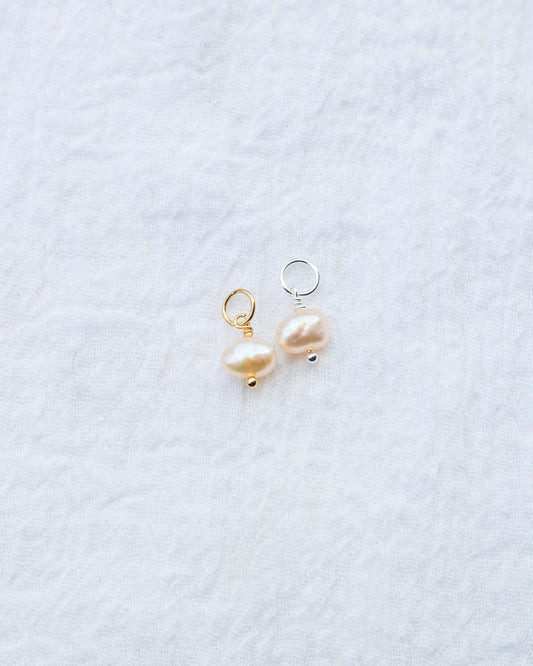 Freshwater Peach Pearl Charm, CH69